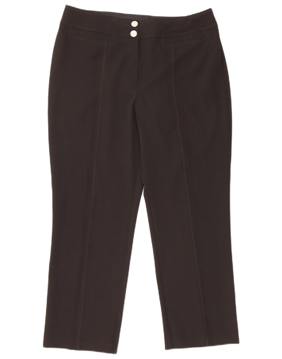 MARKS & SPENCER Womens Cropped Trousers UK 12 Medium W30 L24 Black