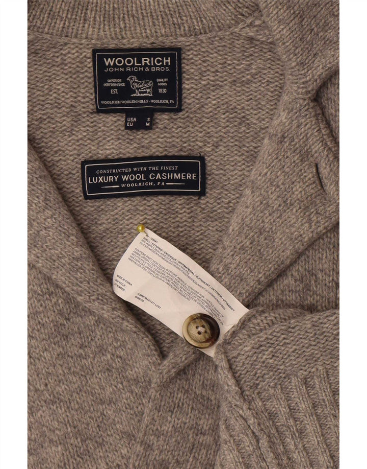 Woolrich Mens Cardigan Sweater Medium Grey Wool