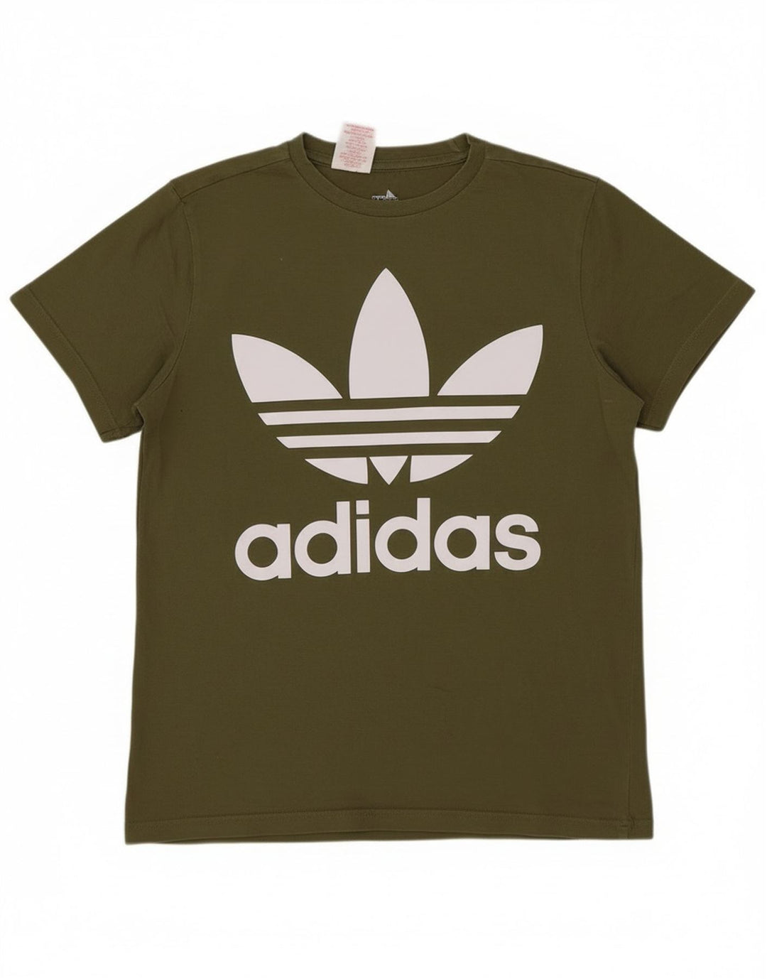 Adidas Boys Graphic T-Shirt Top 13-14 Years Khaki Cotton