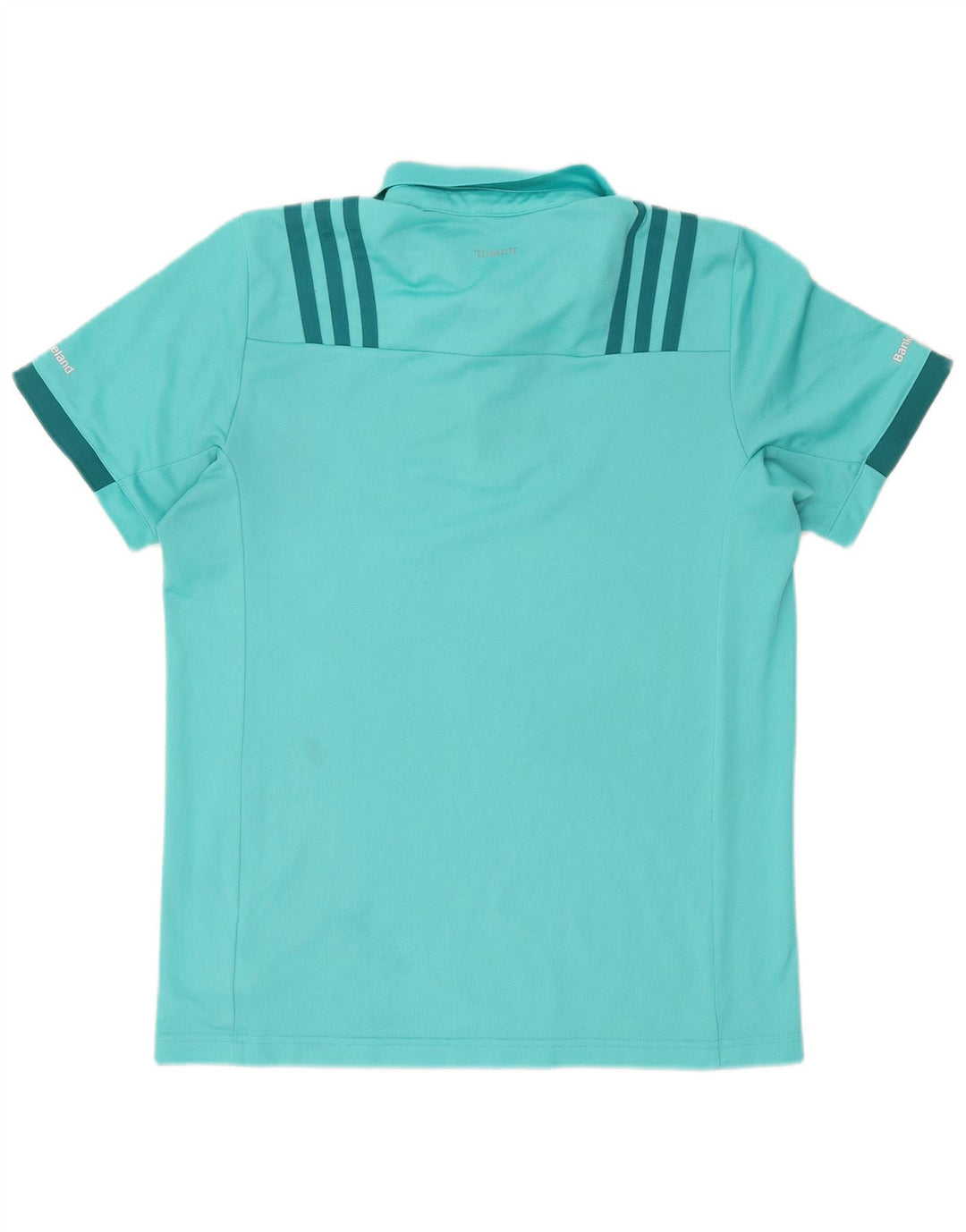 Adidas Mens Munster Rugby Graphic Polo Shirt Large Blue Polyester