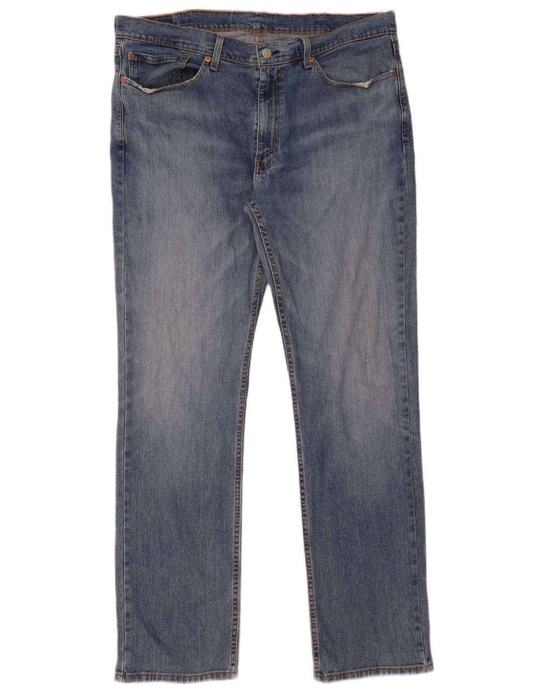 LEVI'S Mens 514 Straight Jeans W38 L34 Blue Cotton