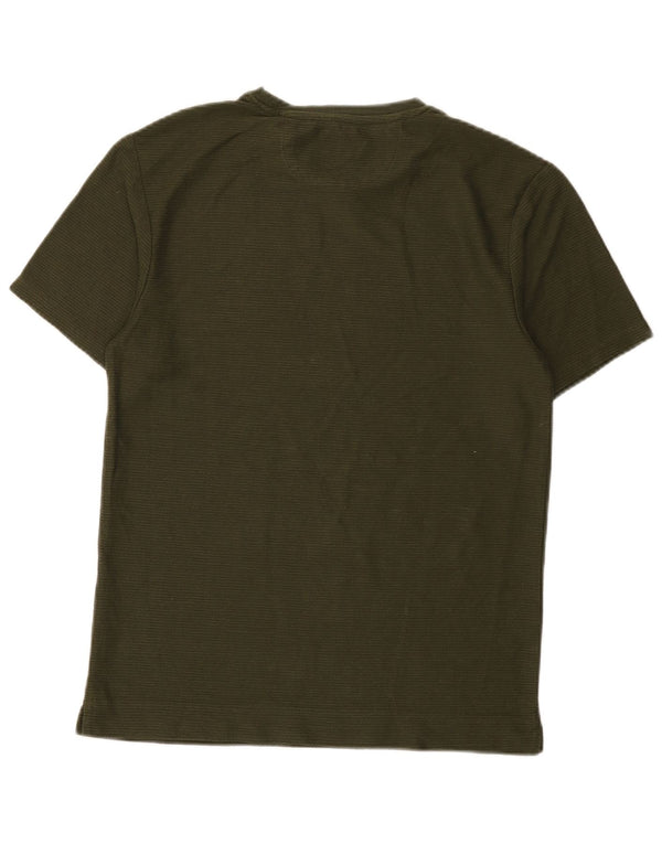 Zara Mens T-Shirt Top Small Green