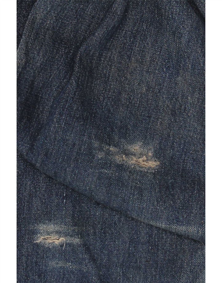 Levi's Mens Distressed Wide Leg Jeans W29 L34 Blue Cotton
