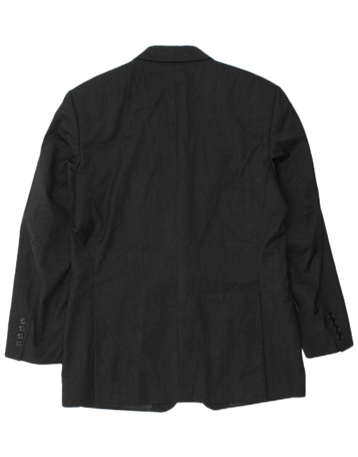 Pierre Cardin Mens 2 Button Blazer Jacket UK 38 Medium Black New Wool