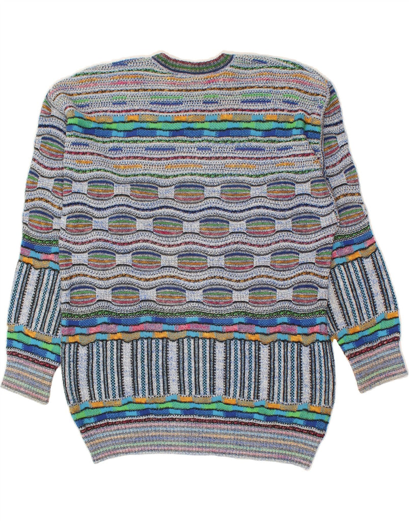 COLLEGE BY MARCAZZANI Mens Crew Neck Jumper Sweater Medium Multicoloured | Vintage College By Marcazzani | Thrift | Second-Hand College By Marcazzani | Used Clothing | Messina Hembry 