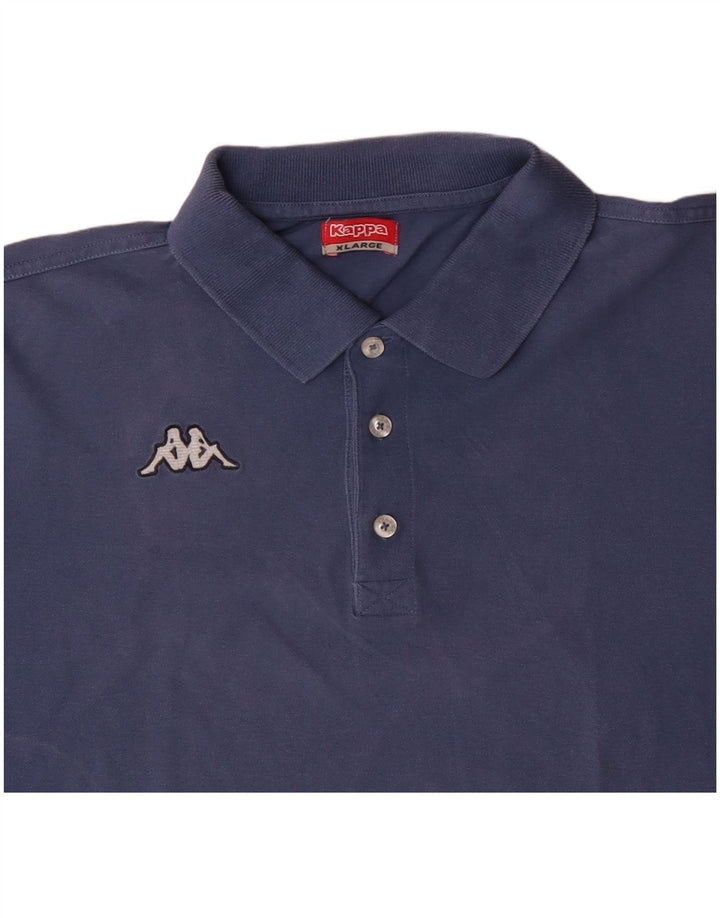 KAPPA Mens Polo Shirt XL Blue Cotton