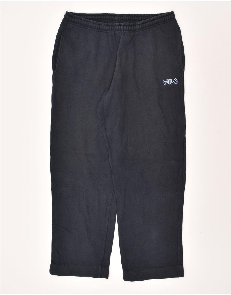 FILA Mens Tracksuit Trousers IT 50 Medium Navy Blue | Vintage Fila | Thrift | Second-Hand Fila | Used Clothing | Messina Hembry 