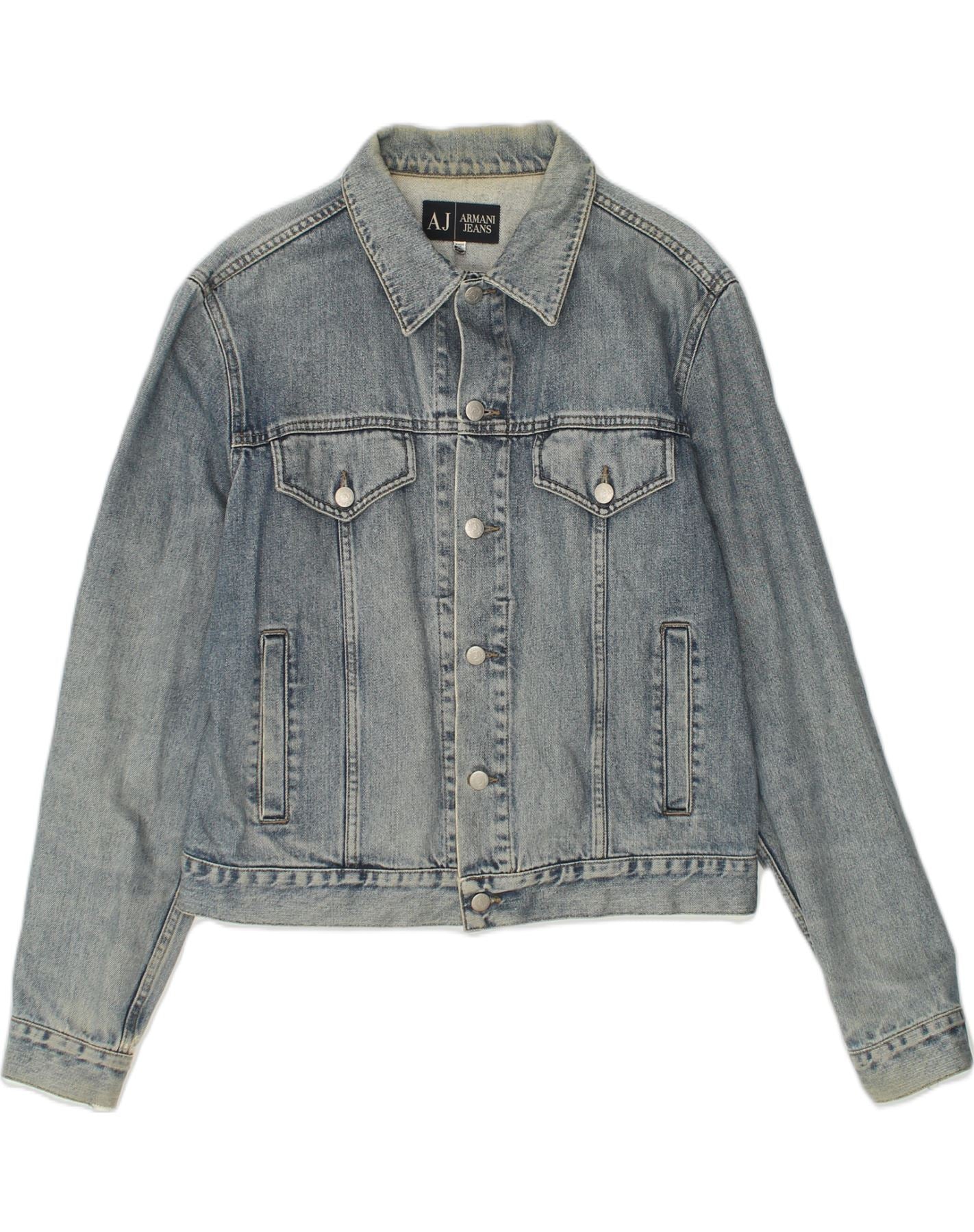 Armani denim on sale jacket mens