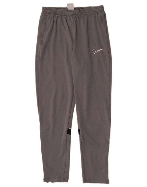 Nike Boys Dri Fit Tracksuit Trousers 13-14 Years XL Grey Colourblock