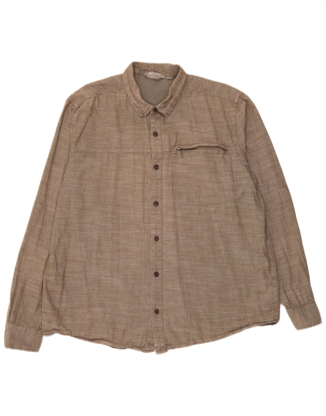 Mountain Warehouse Mens Shirt 2XL Grey Cotton