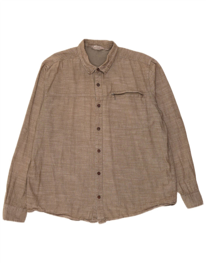 Mountain Warehouse Mens Shirt 2XL Grey Cotton