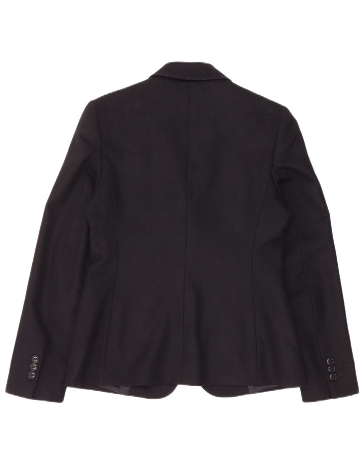 Gant Womens 1 Button Blazer Jacket UK 8 Small Navy Blue Wool