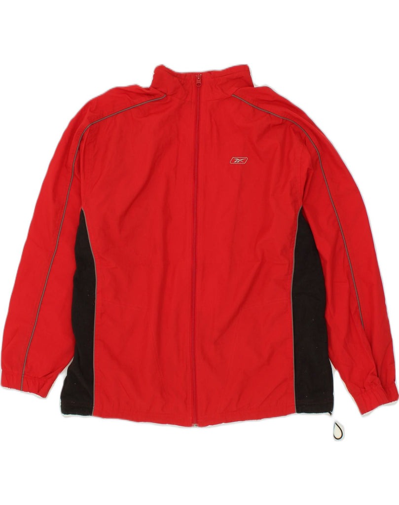 REEBOK Mens Tracksuit Top Jacket Large Red Colourblock Nylon | Vintage Reebok | Thrift | Second-Hand Reebok | Used Clothing | Messina Hembry 