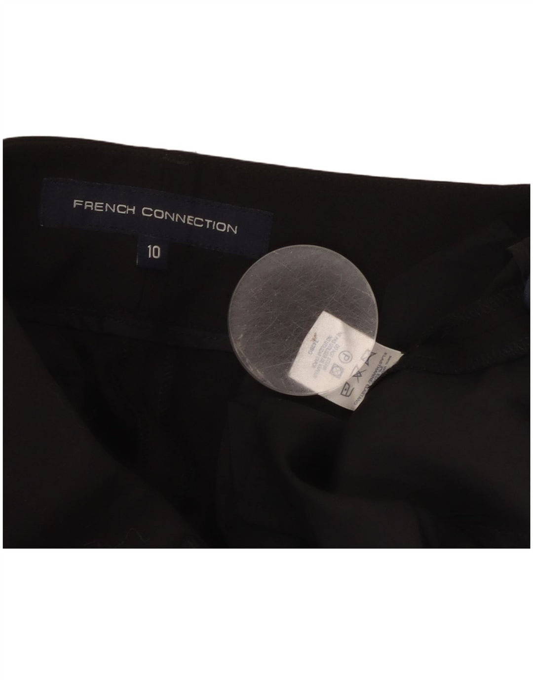 French Connection Womens Pegged Suit Trousers UK 10 Small W32 L32 Black