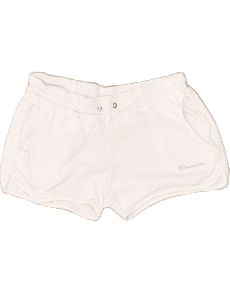 CHAMPION Girls Sport Shorts 13-14 Years XL White Cotton | Vintage Champion | Thrift | Second-Hand Champion | Used Clothing | Messina Hembry 