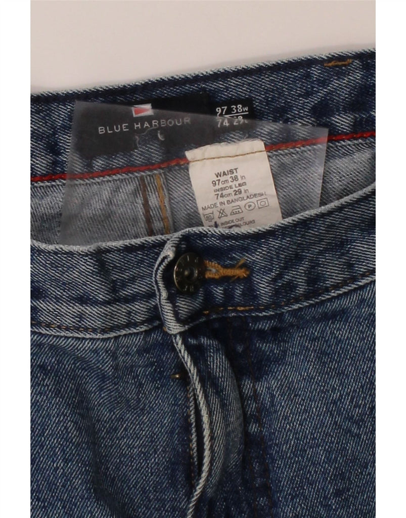 BLUE HARBOUR Mens Straight Jeans W38 L29 Blue Cotton Vintage Blue Harbour and Second-Hand Blue Harbour from Messina Hembry 