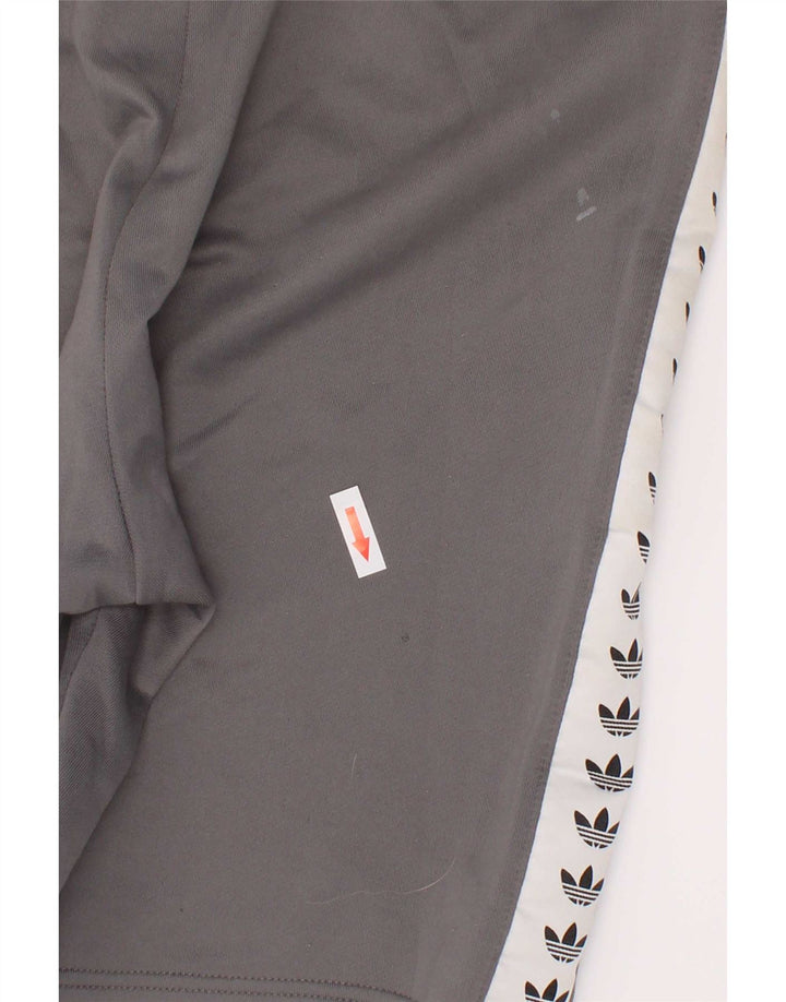 Adidas Boys Graphic Sport Shorts 13-14 Years Grey Colourblock Polyester
