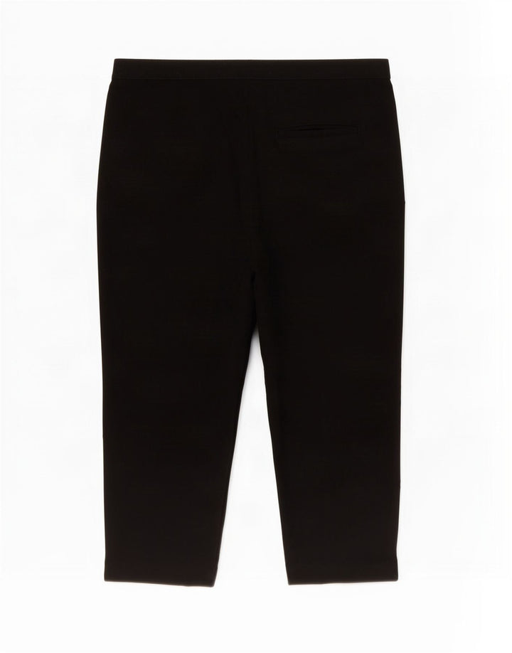 Marks & Spencer Womens Regular Capri Trousers UK 14 Large W34 L24 Black