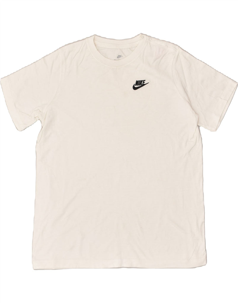 NIKE Womens T-Shirt Top UK 18 XL White Cotton | Vintage Nike | Thrift | Second-Hand Nike | Used Clothing | Messina Hembry 