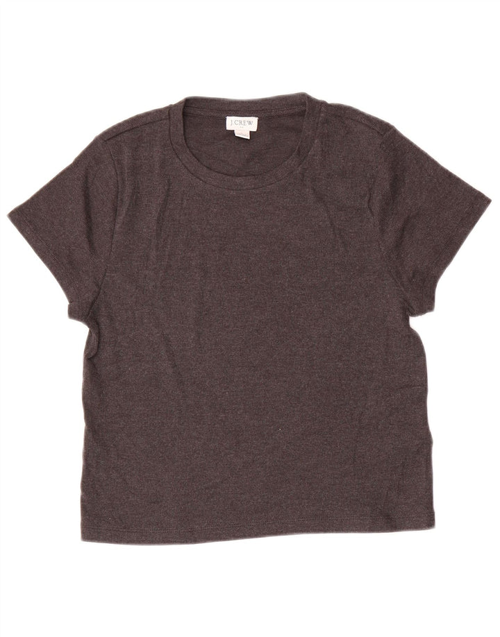 J. CREW Womens T-Shirt Top UK 14 Large Grey Cotton