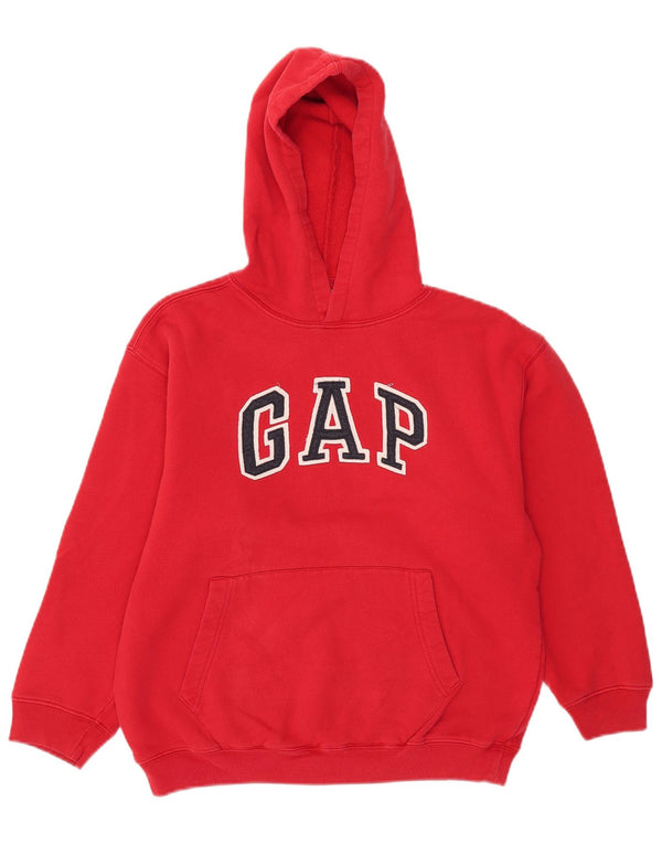 Gap Boys Graphic Hoodie Jumper 9-10 Years Large Red Cotton