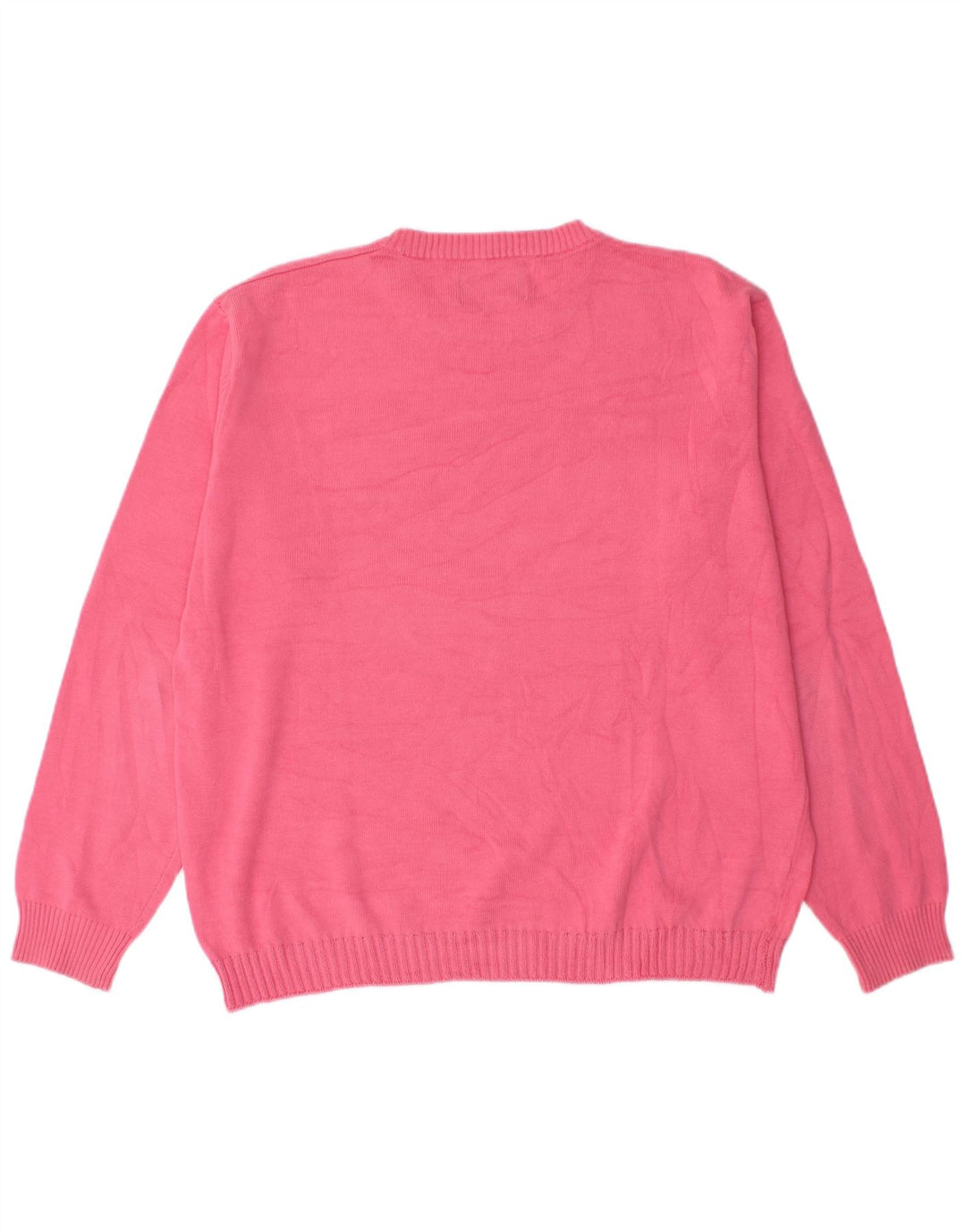 Marlboro Classics Mens Crew Neck Jumper Sweater Large Pink Cotton