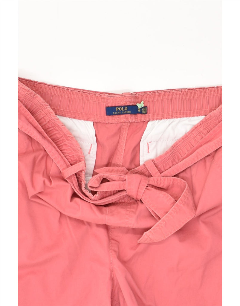 POLO RALPH LAUREN Womens Casual Shorts UK 18 XL W36 Pink Cotton | Vintage Polo Ralph Lauren | Thrift | Second-Hand Polo Ralph Lauren | Used Clothing | Messina Hembry 