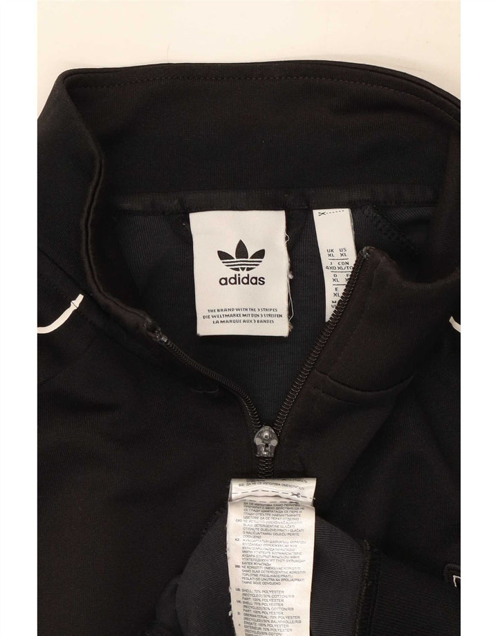 Adidas Mens Tracksuit Top Jacket XL Black Polyester