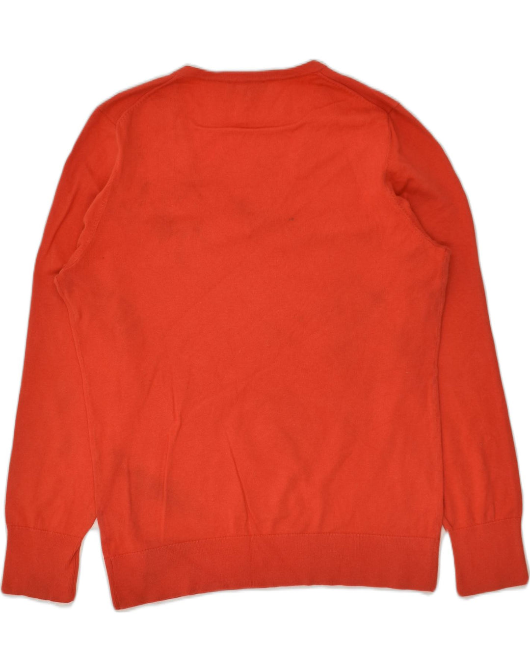 TOMMY HILFIGER Womens V-Neck Jumper Sweater UK 18 XL Red Cotton | Vintage Tommy Hilfiger | Thrift | Second-Hand Tommy Hilfiger | Used Clothing | Messina Hembry 