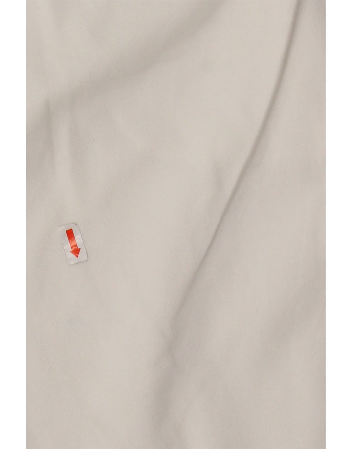 Massimo Dutti Mens Chino Shorts EU 46 XL W38 White Cotton