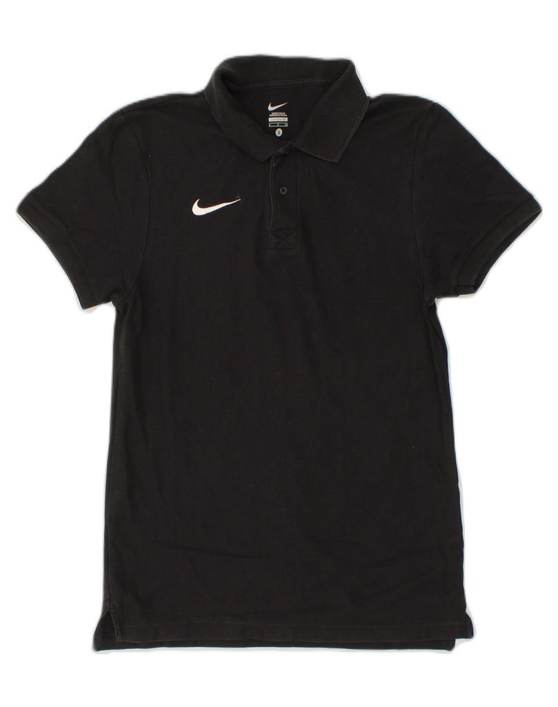 NIKE Mens Polo Shirt Small Black Cotton | Vintage Nike | Thrift | Second-Hand Nike | Used Clothing | Messina Hembry 