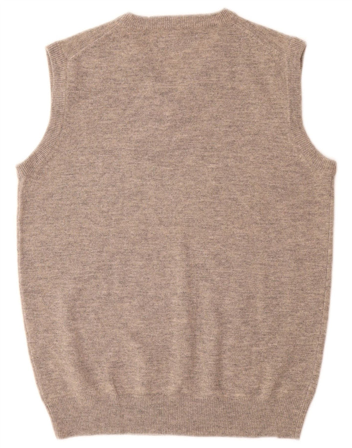 GANT Boys Vest Tank Top 14-15 Years 3XL Grey Lambswool