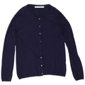 Zara Womens Cardigan Sweater UK 14 Medium Navy Blue