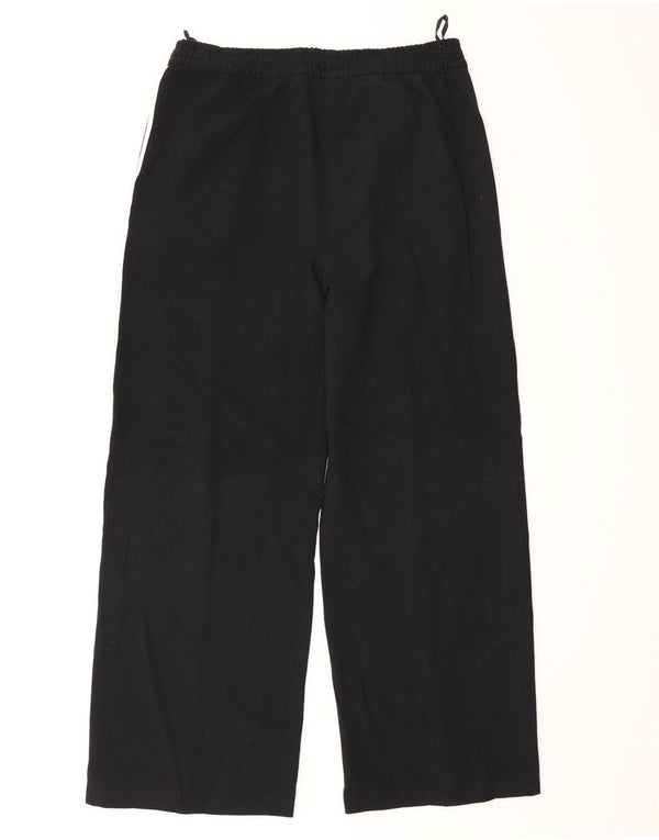 Marks & Spencer Womens Tracksuit Trousers UK 14 Medium Black Polyester