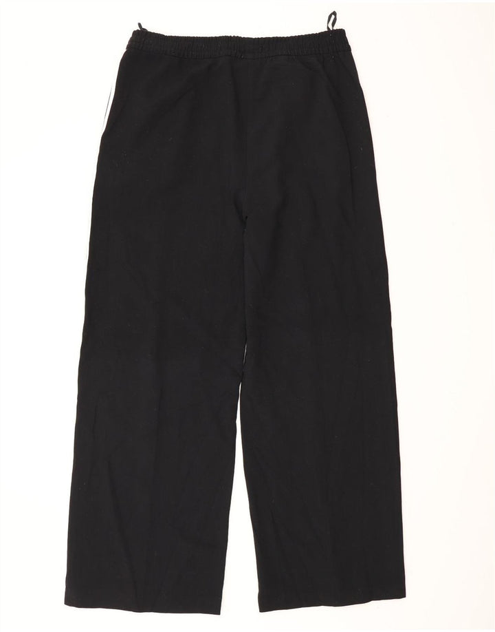 Marks & Spencer Womens Tracksuit Trousers UK 14 Medium Black Polyester