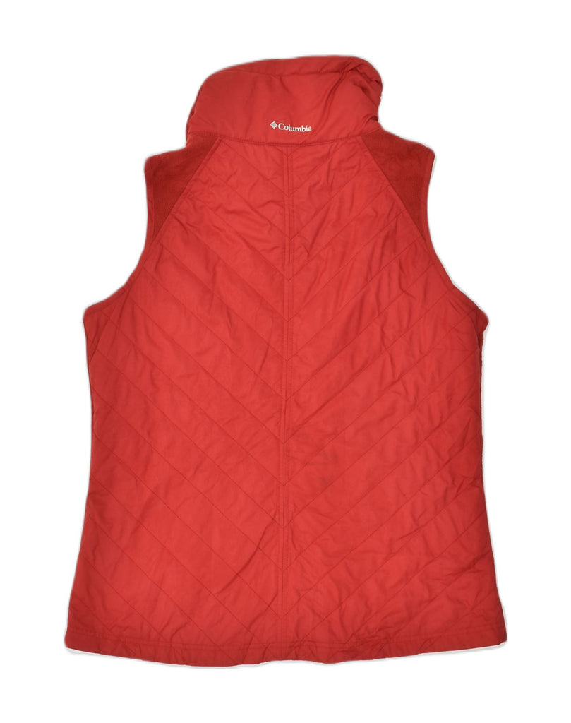 COLUMBIA Womens Fleece Gilet UK 16 Large Red Polyester | Vintage Columbia | Thrift | Second-Hand Columbia | Used Clothing | Messina Hembry 