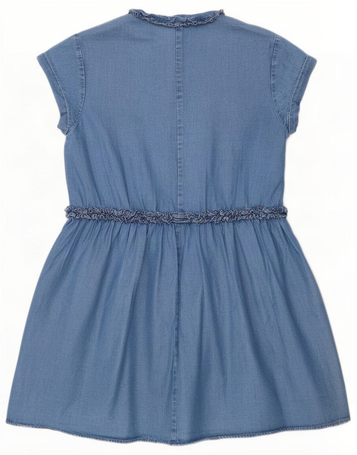 Zara Womens Denim Dress UK 10 Small Blue