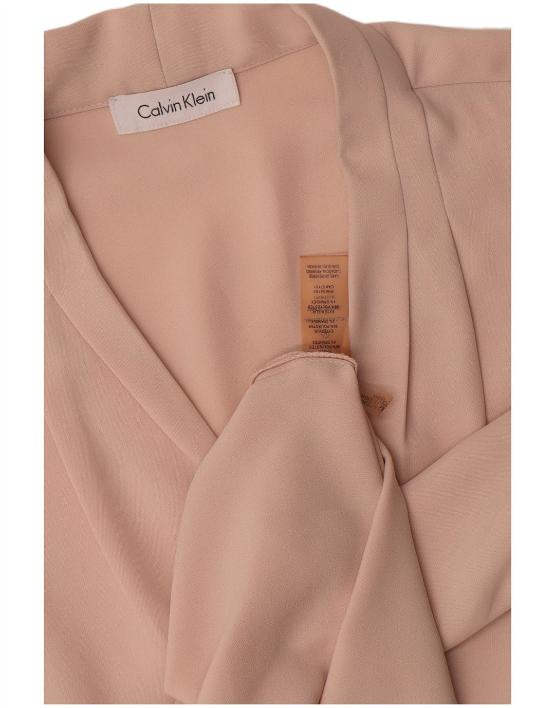 Calvin Klein Womens Sleeveless Blouse Top UK 14 Large Pink Polyester