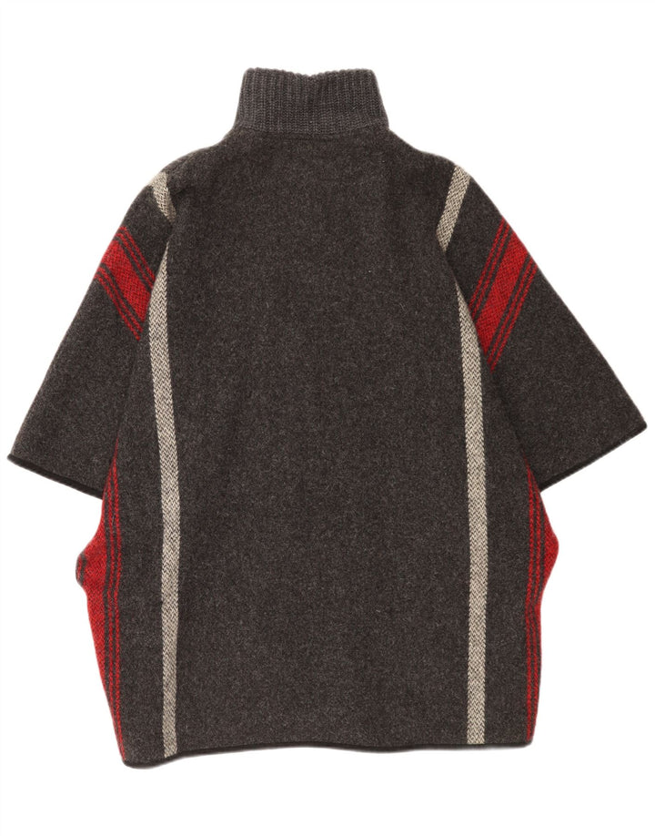 Massimo Dutti Womens Oversized Cardigan Sweater UK 14 Medium Grey