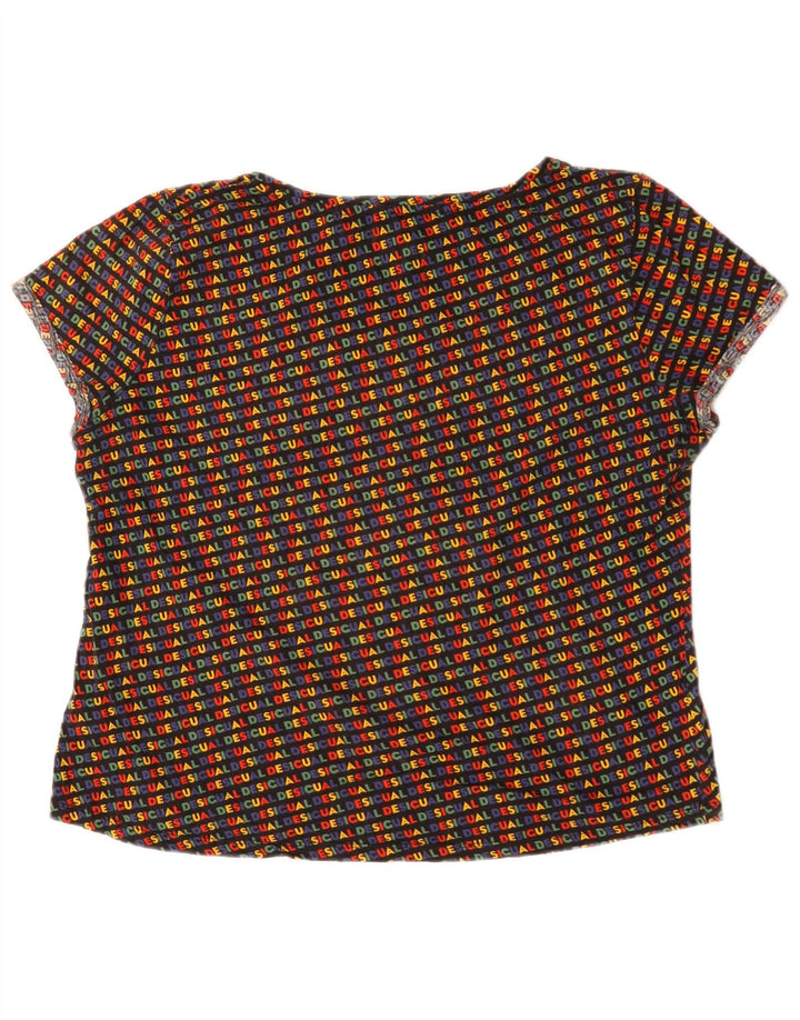 Desigual Womens Graphic T-Shirt Top UK 20 2XL Multicoloured