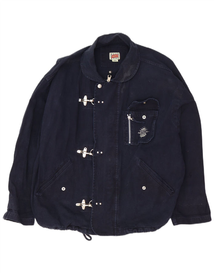 Energie Mens Loose Fit Utility Jacket UK 40 Large Navy Blue