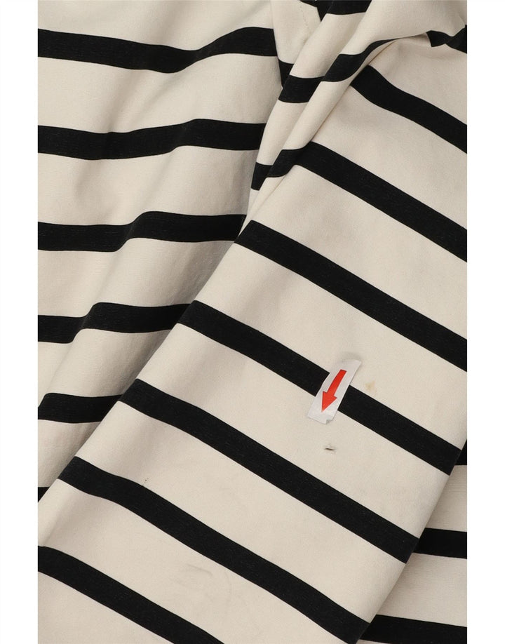 Joules Womens Hooded Oversized Waterproof Jacket UK 18 XL White Striped