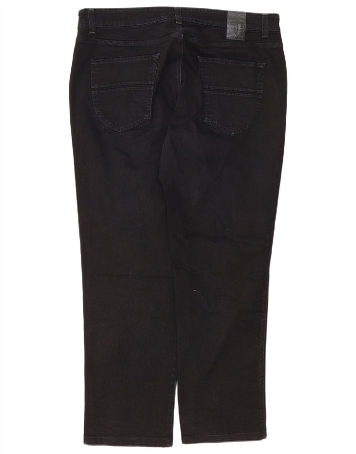 Trussardi Mens Straight Jeans W40 L30 Black Cotton