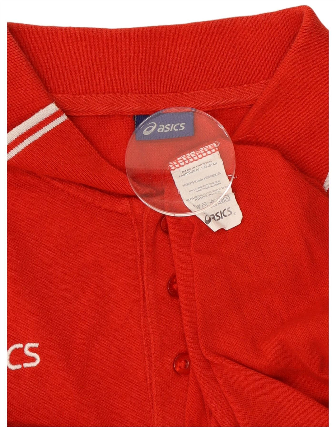 Asics Mens Polo Shirt 3XL Red Cotton