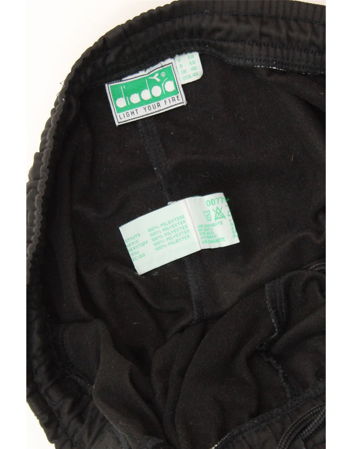 DIADORA Mens Tracksuit Trousers UK 46 XL Black Polyester