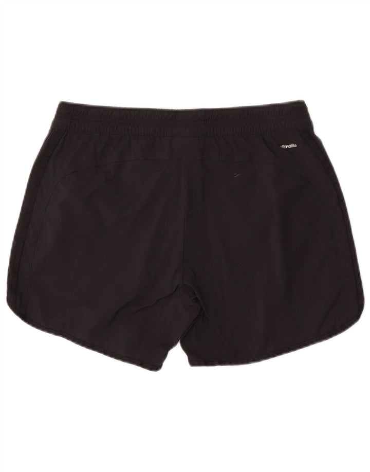 Adidas Womens Climalite Sport Shorts UK 12 Medium Black Nylon