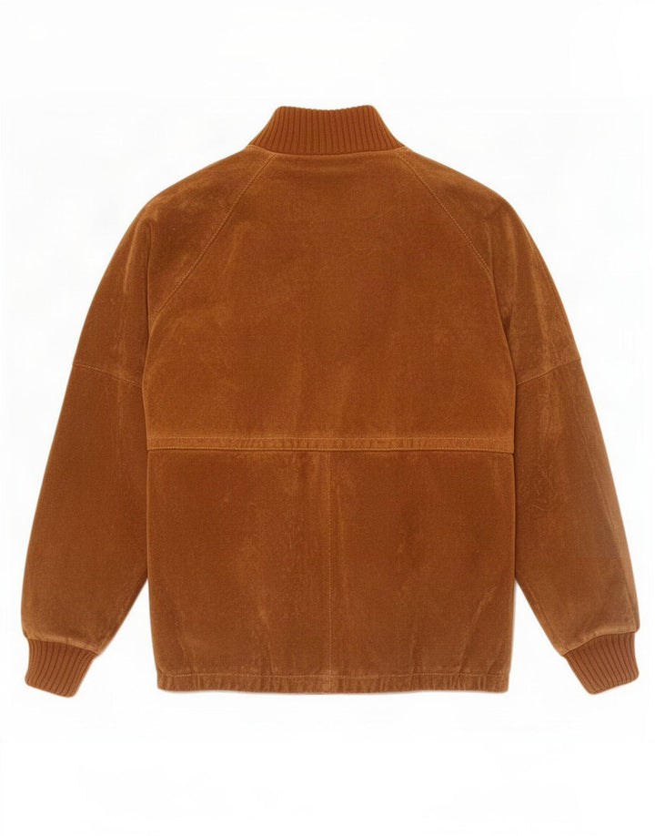 Vintage Mens Suede Sherpa Jacket IT 54 2XL Brown