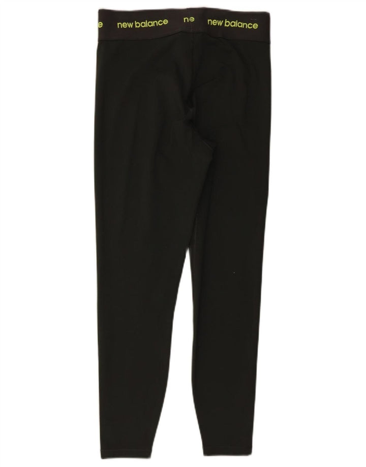 NEW BALANCE Womens Graphic Leggings UK 12 Medium  Khaki Polyester