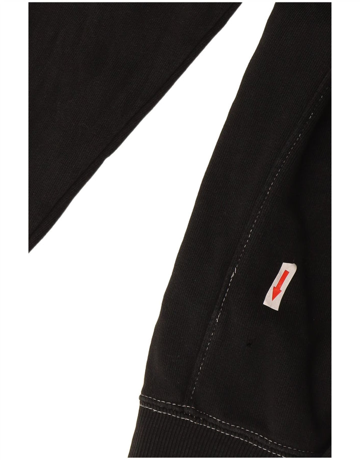 Zara Mens Hoodie Jumper Small Black