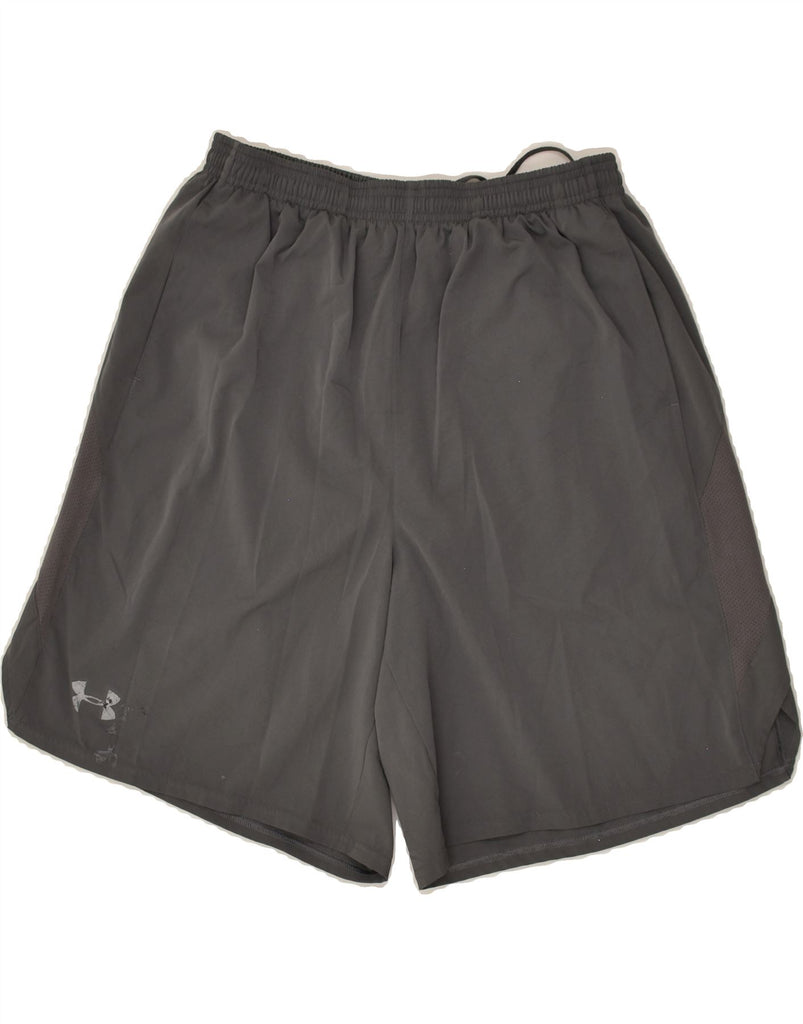 UNDER ARMOUR Mens Sport Shorts Medium Grey Polyester | Vintage Under Armour | Thrift | Second-Hand Under Armour | Used Clothing | Messina Hembry 